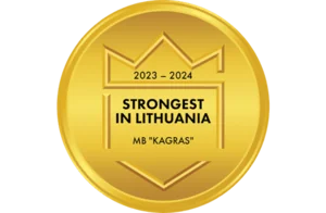 Creditinfo sertifikatas „Strongest in Lithuania“ 2023–2024, MB „Kagras“